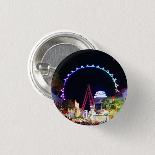 Badge Rond 2,50 Cm High Roller Ferris (Devant & derrière)
