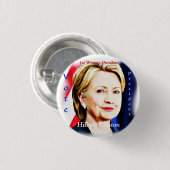 Badge Rond 2,50 Cm Hillary Clinton 2016_ (Devant & derrière)