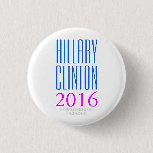 Badge Rond 2,50 Cm HILLARY CLINTON 2016 par HillaryClinton4u (Devant)