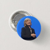 Badge Rond 2,50 Cm Hillary Clinton le champion - boutons (Devant & derrière)
