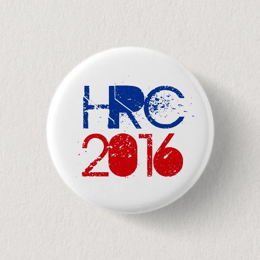 Badge Rond 2,50 Cm Hillary Rodham Clinton 2016 (Devant)