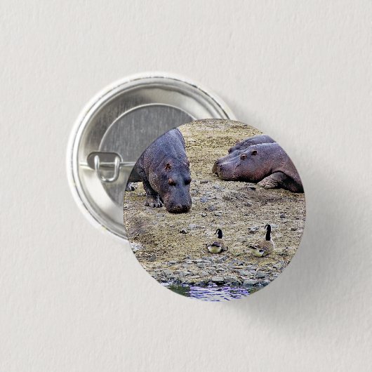 BADGE ROND 2,50 CM HIPPOS (Devant & derrière)
