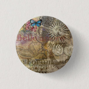Badge Rond 2,50 Cm Histoire romaine Italie Voyage Vacances Ville