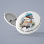 Badge Rond 2,50 Cm Hiver Kookaburra voeux, personnalisé