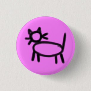 Badge Rond 2,50 Cm Hobo Symbole : Petite Dame