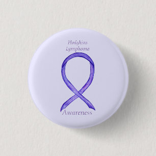 Badge Rond 2,50 Cm Hodgkins Lymphoma Art Violet Ruban Pins Personnali