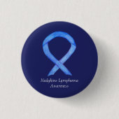 Badge Rond 2,50 Cm Hodgkins Lymphoma Violence Sensibilisation Ruban A (Devant)