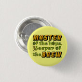 Badge Rond 2,50 Cm Homebrew Beer Brewer (Devant & derrière)