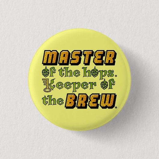 Badge Rond 2,50 Cm Homebrew Beer Brewer (Devant)