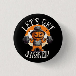 Badge Rond 2,50 Cm Homme Allons Nous Faire Pomper Citrouille Jack-O-L