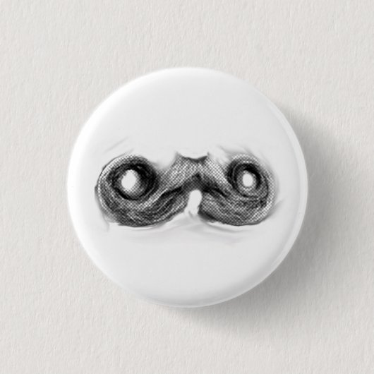 Badge Rond 2,50 Cm Homme de moustache (Devant)