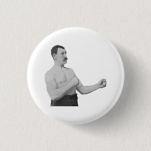 Badge Rond 2,50 Cm Homme excessivement viril Meme (Devant)