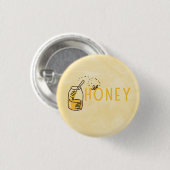 Badge Rond 2,50 Cm Honey Button (Devant & derrière)