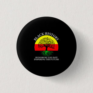 Badge Rond 2,50 Cm Honoring Past Inspiring Future Black History Month