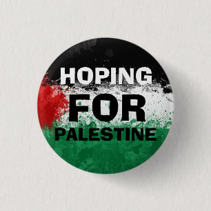 Badge Rond 2,50 Cm HOPING FOR PALESTINE Button 