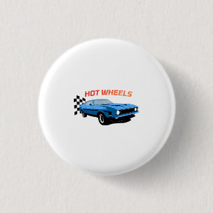 Badge Rond 2,50 Cm Hot Wheels – Vitesse, Style et Puissance