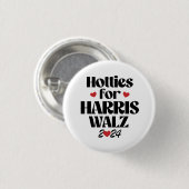 Badge Rond 2,50 Cm Hotties for Harris Walz (Devant & derrière)