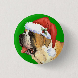 Badge Rond 2,50 Cm Howlidays heureux St Bernard