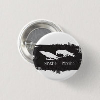 Huginn et Muninn Corbeaux Vikings Encre Norse