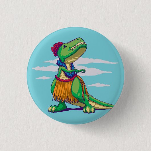Badge Rond 2,50 Cm Hula Rex (Devant)