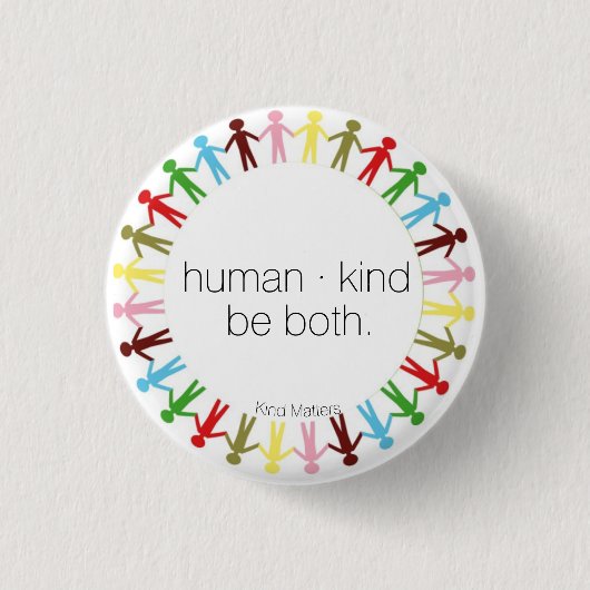 Badge Rond 2,50 Cm humain · aimable (Devant)