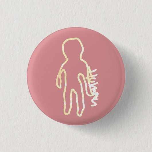 Badge Rond 2,50 Cm ■□　Human □■ (Devant)