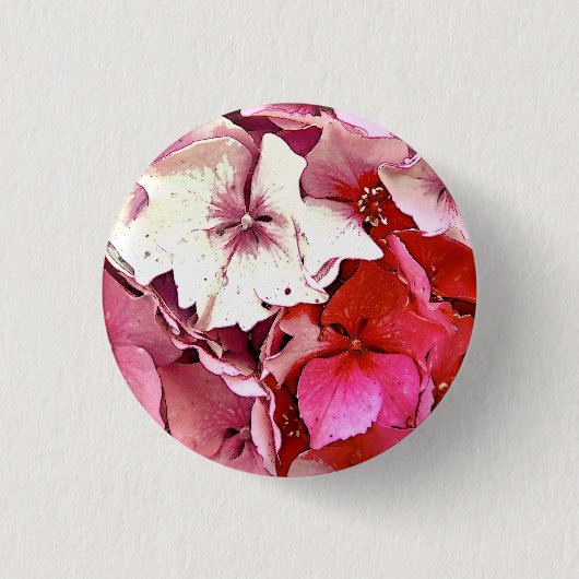 BADGE ROND 2,50 CM HYDRANGEAS (Devant)