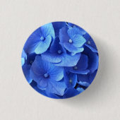 Badge Rond 2,50 Cm Hydrangeas bleu foncé (Devant)