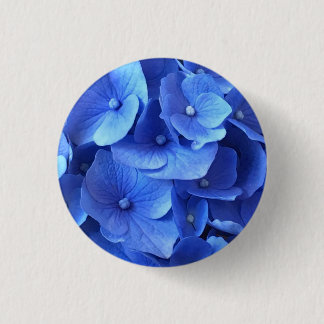 Badge Rond 2,50 Cm Hydrangeas bleu foncé