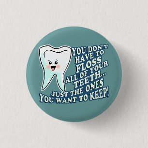 Badge Rond 2,50 Cm Hygiéniste dentaire de dentiste