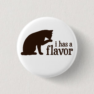 Badge Rond 2,50 Cm i a un chat de Kitty de saveur