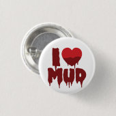 Badge Rond 2,50 Cm I Coeur (Amour) Boue (Devant & derrière)