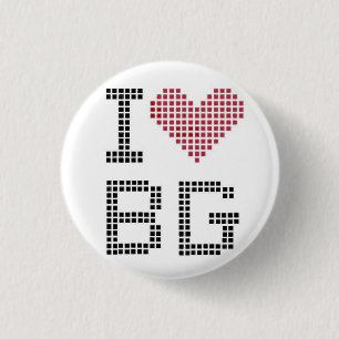 Badge Rond 2,50 Cm I coeur BG