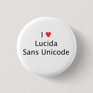 Badge Rond 2,50 Cm I coeur Lucida sans Unicode