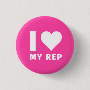 Badge Rond 2,50 Cm I coeur mon petit) bouton de représentant (