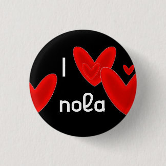 Badge Rond 2,50 Cm I coeur Nola