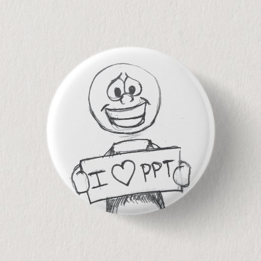 Badge Rond 2,50 Cm I : coeur : PPT (Devant)