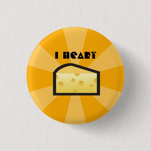 Badge Rond 2,50 Cm I fromage de coeur (Devant)