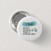 Badge Rond 2,50 Cm I Knit - Bouton (Devant & derrière)