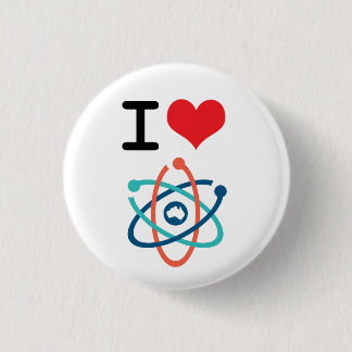 Badge Rond 2,50 Cm I la Science de coeur -