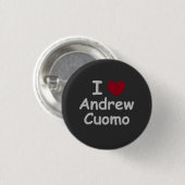 Badge Rond 2,50 Cm I Love Andrew Cuomo (Devant & derrière)