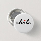 Badge Rond 2,50 Cm I love Chile (Devant & derrière)