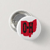 Badge Rond 2,50 Cm I Love My Ohio Home Script Ohio Buckeye State (Devant & derrière)