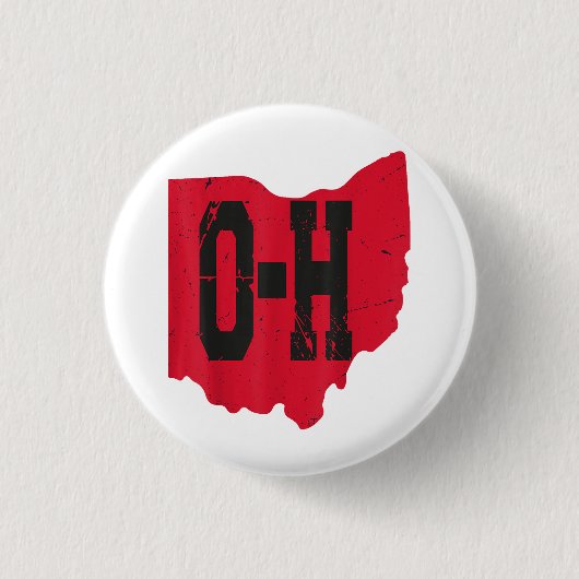 Badge Rond 2,50 Cm I Love My Ohio Home Script Ohio Buckeye State (Devant)