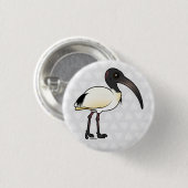 Badge Rond 2,50 Cm Ibis australien Birdorable (Devant & derrière)