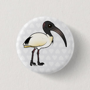 Badge Rond 2,50 Cm Ibis australien Birdoré