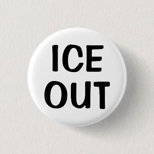 Badge Rond 2,50 Cm Ice Out  (Devant)