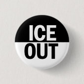 Badge Rond 2,50 Cm ICE OUT Button (Devant)