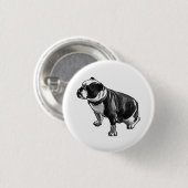 Badge Rond 2,50 Cm Ici et stable (Devant & derrière)