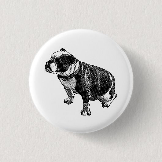 Badge Rond 2,50 Cm Ici et stable (Devant)